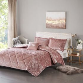 Twin/Twin XL Velvet Comforter Set with Throw Pillow (Color: as Pic)