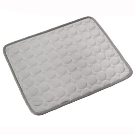 Dog Cooling Mat Summer Pets Cold Bed Extra Large For Small Big Dogs Pet Accessories Cat Durable Blanket Sofa Cat Ice Pad Blanket Pet Products (Option: Gray-S50*40cm)